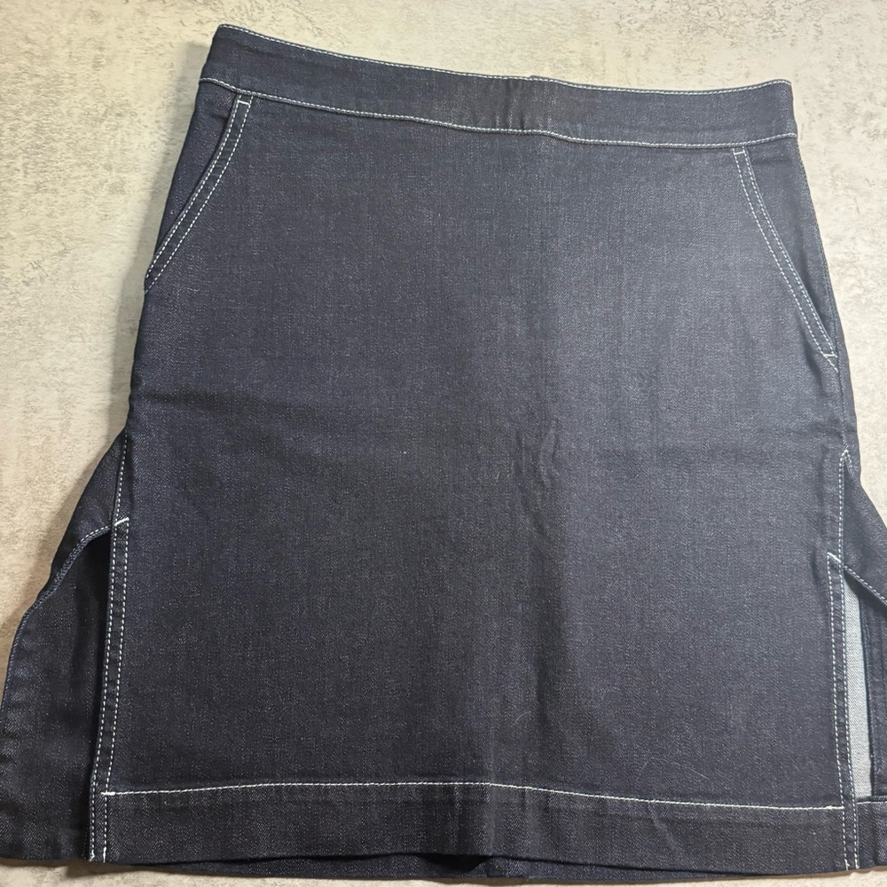 Stella McCartney denim mini skirt w/ side slits